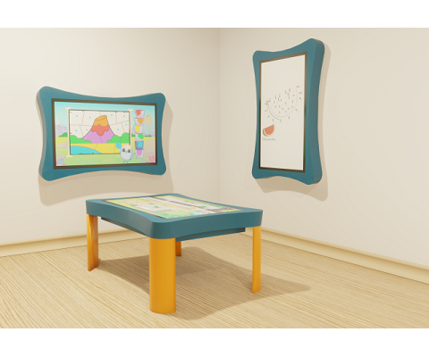TAVOLO INTERATTIVO 3IN1 DA 43″ HELGI